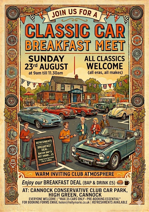 Conservative Club Classic Car Breakfast Meet