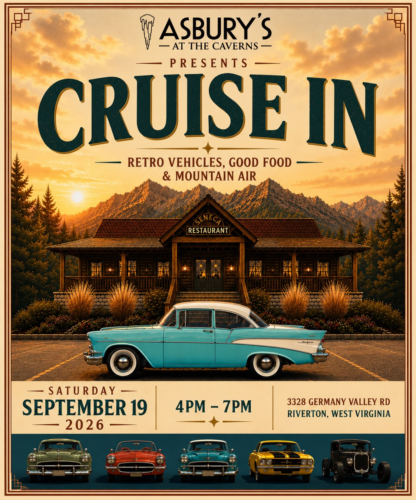 Cruise In at Asbury's at the Caverns