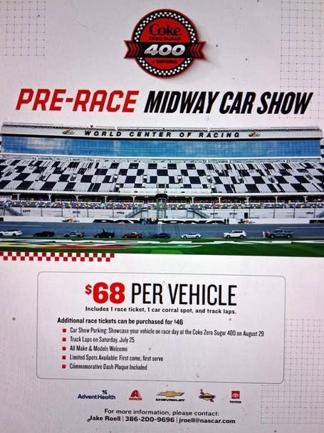 Daytona Pre-Race Midway Car Show