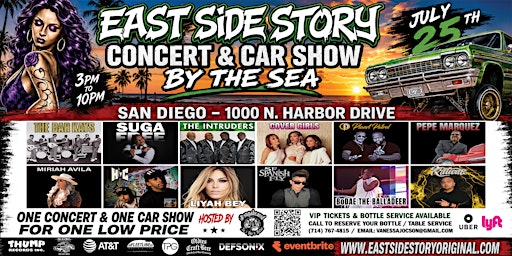 East Side Story Concert & Car Show by the Sea