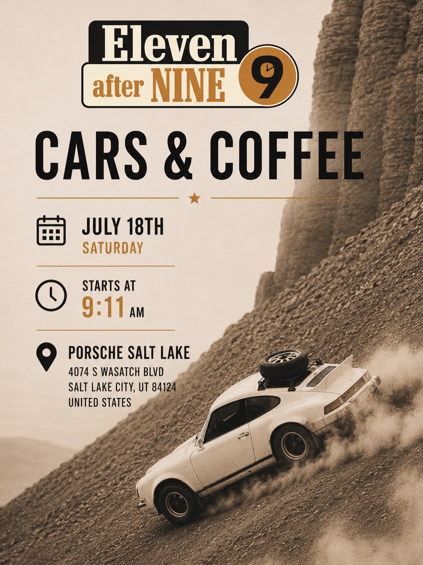 Eleven After Nine Cars & Coffee at Porsche Salt Lake
