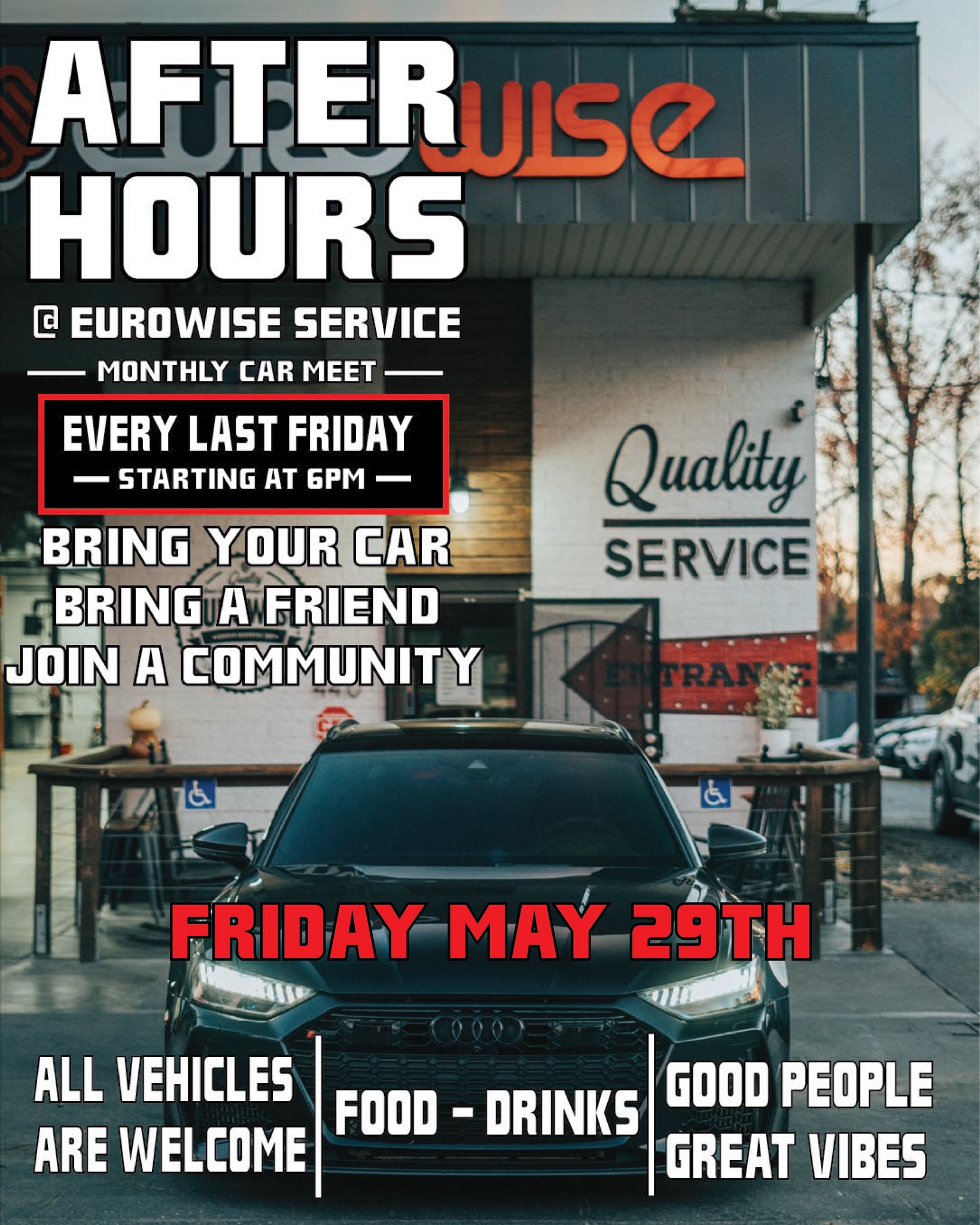 Eurowise Service Monthly Car Meet — Launch Night
