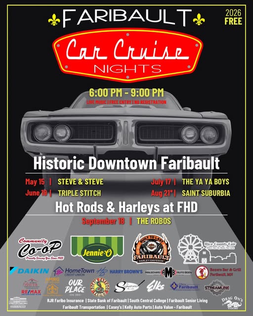 Faribault Car Cruise Night 2026