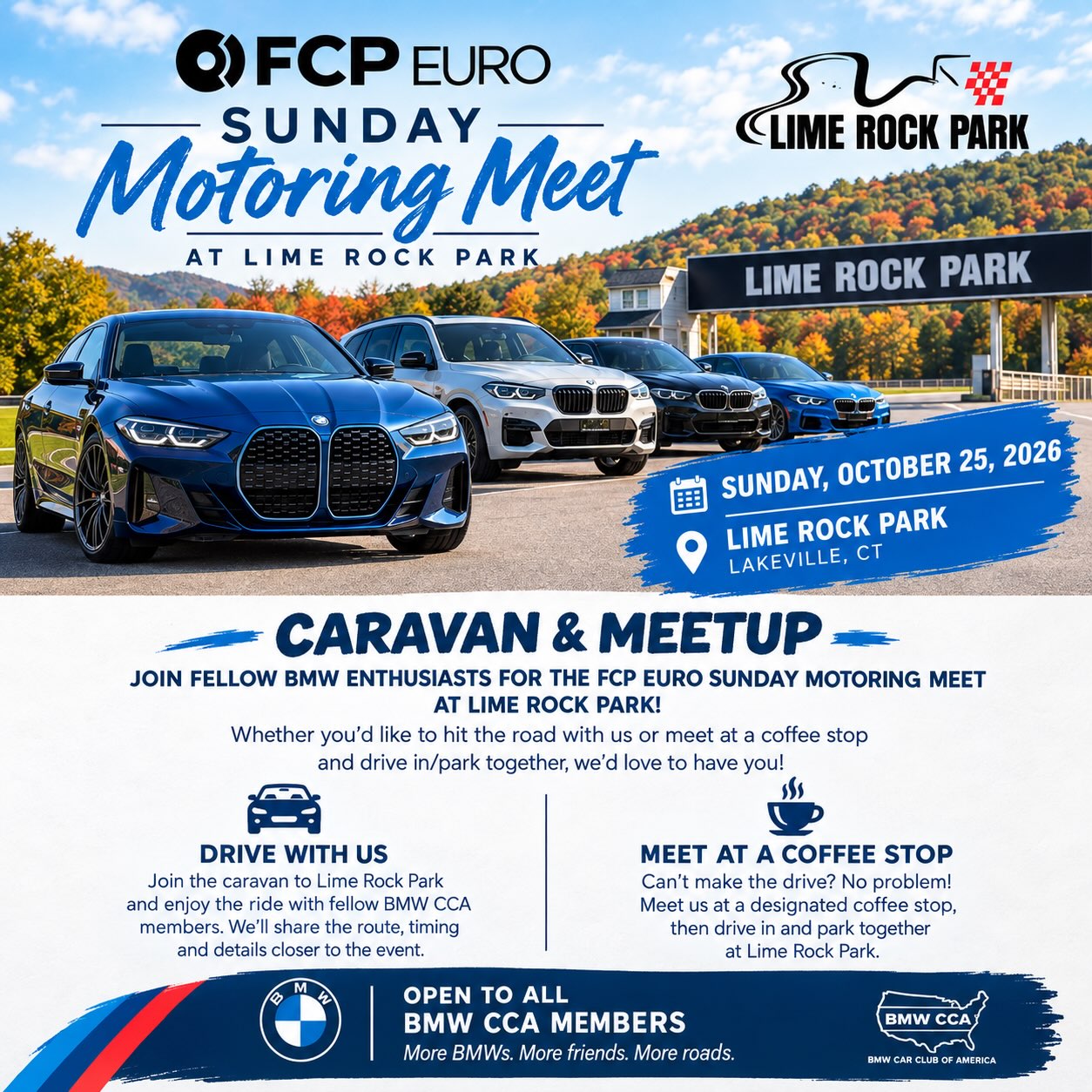 FCP Euro Sunday Motoring Meet at Lime Rock Park (BMW/MINI)