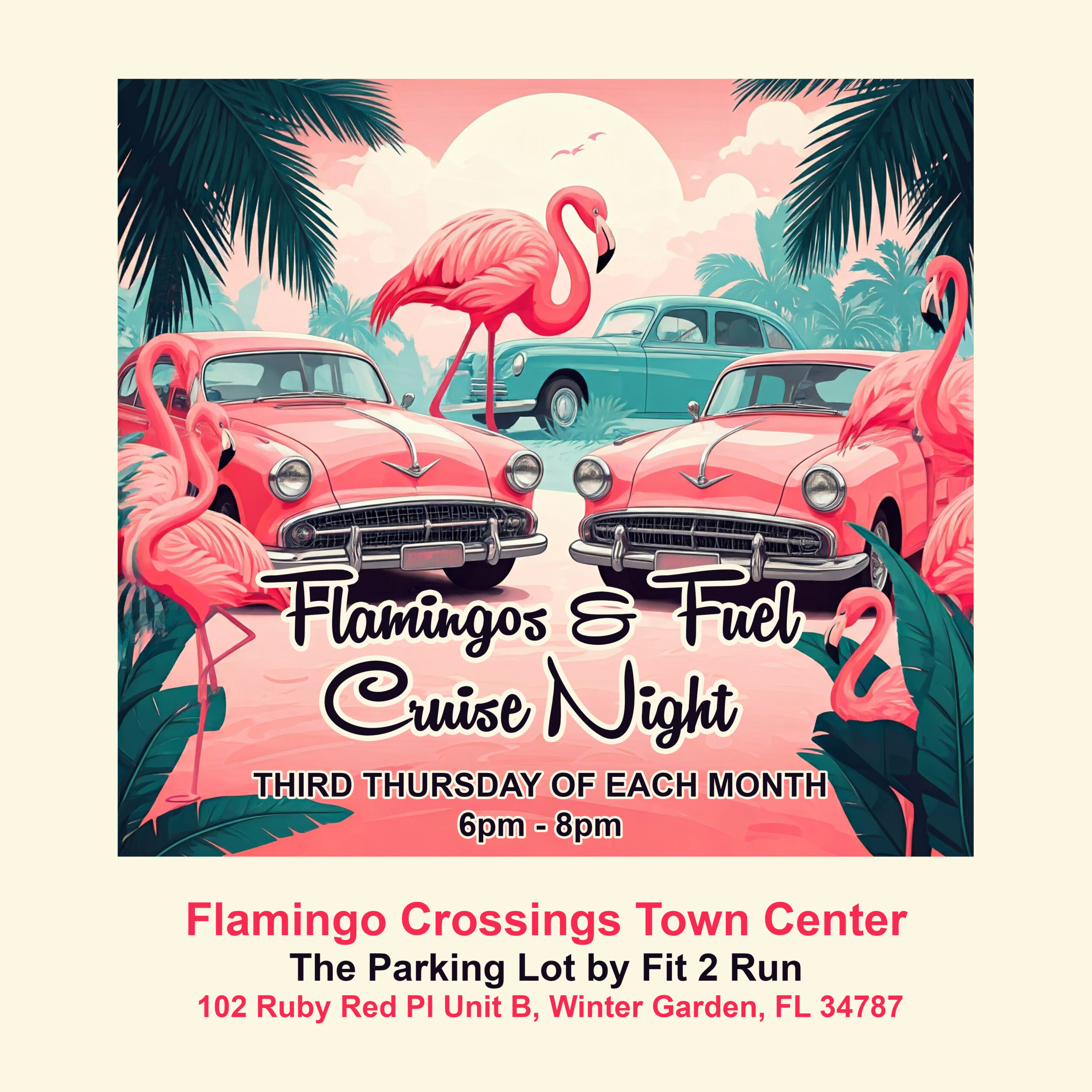Flamingos & Fuel Cruise Night