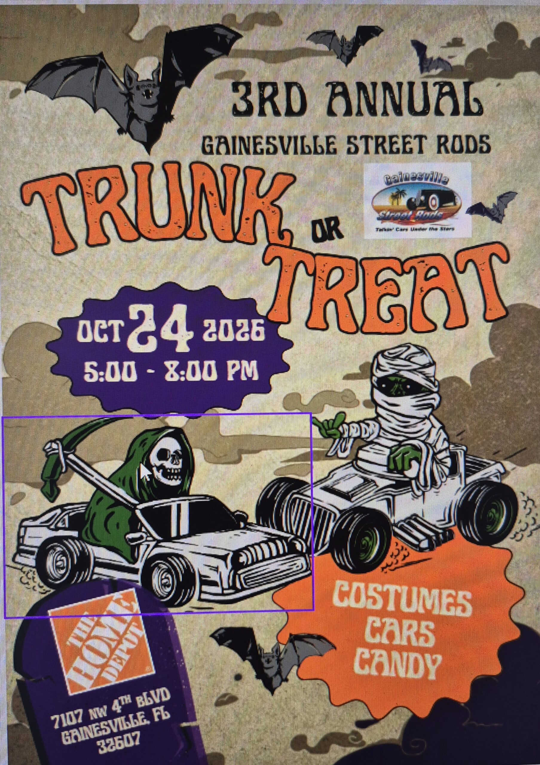 Gainesville Street Rods Trunk or Treat