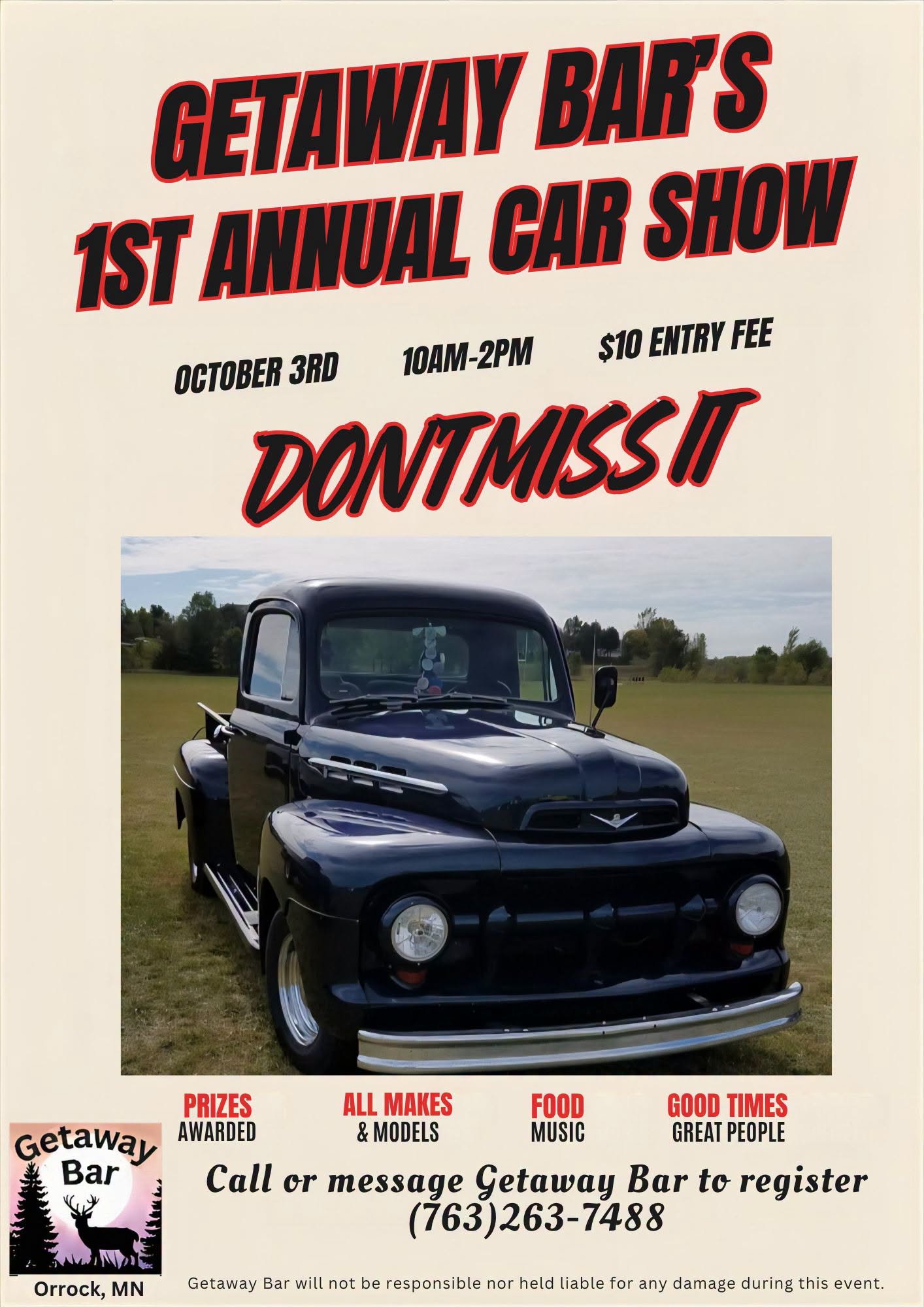 Getaway Bar's 1st Annual Car Show