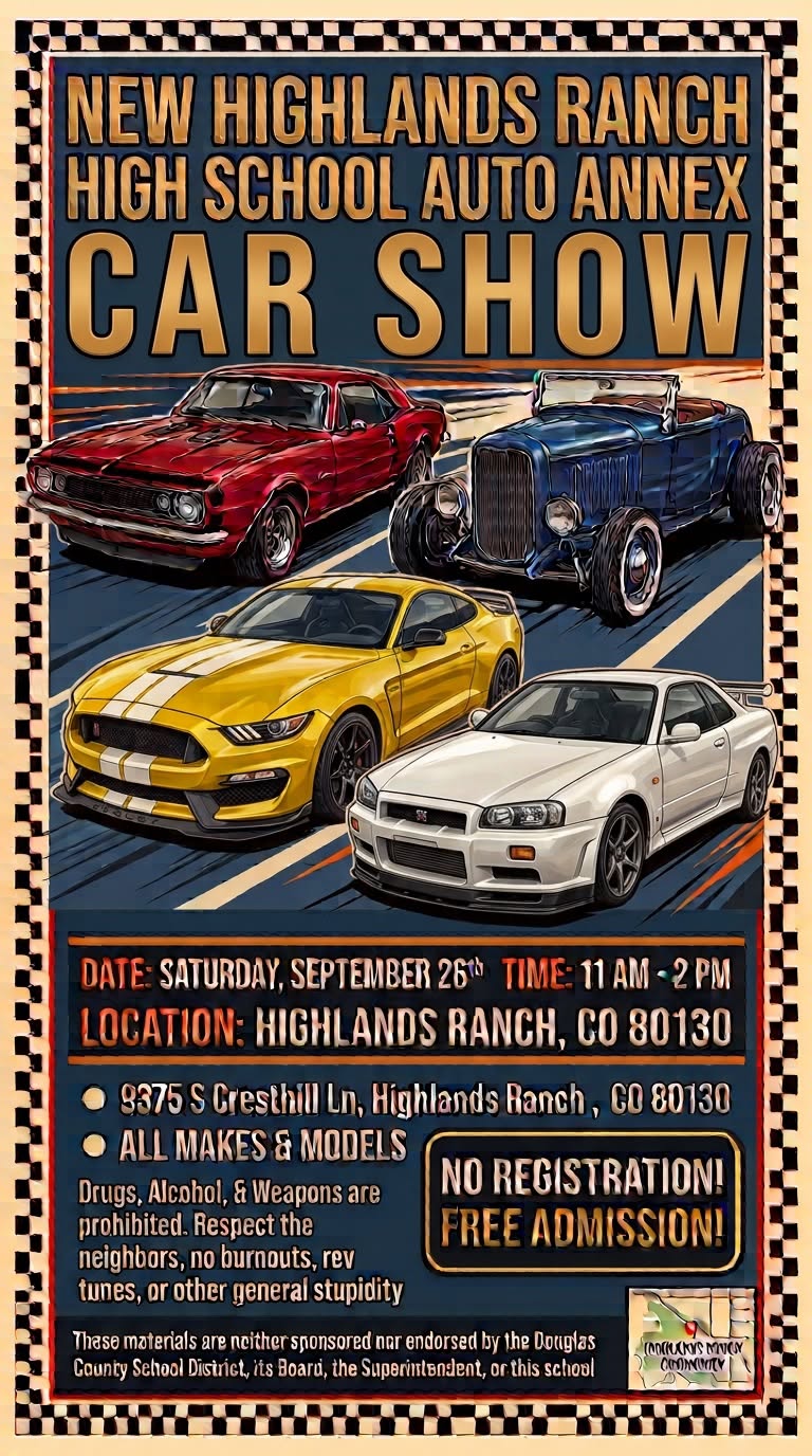 Highlands Ranch High School 1st Car Show