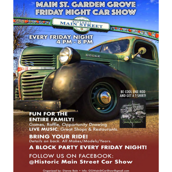 Historic Main Street Garden Grove Friday Night Cruise