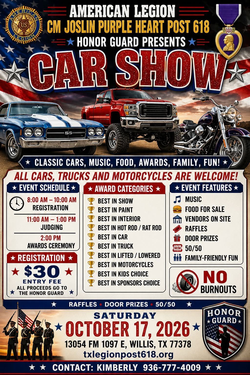 Honor Guard Car Show at Post 618