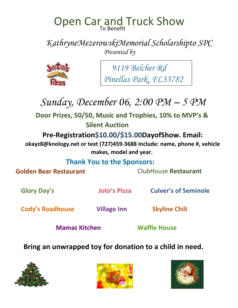 Kathryne Mezerowski Memorial Scholarship Car & Truck ‘Show
