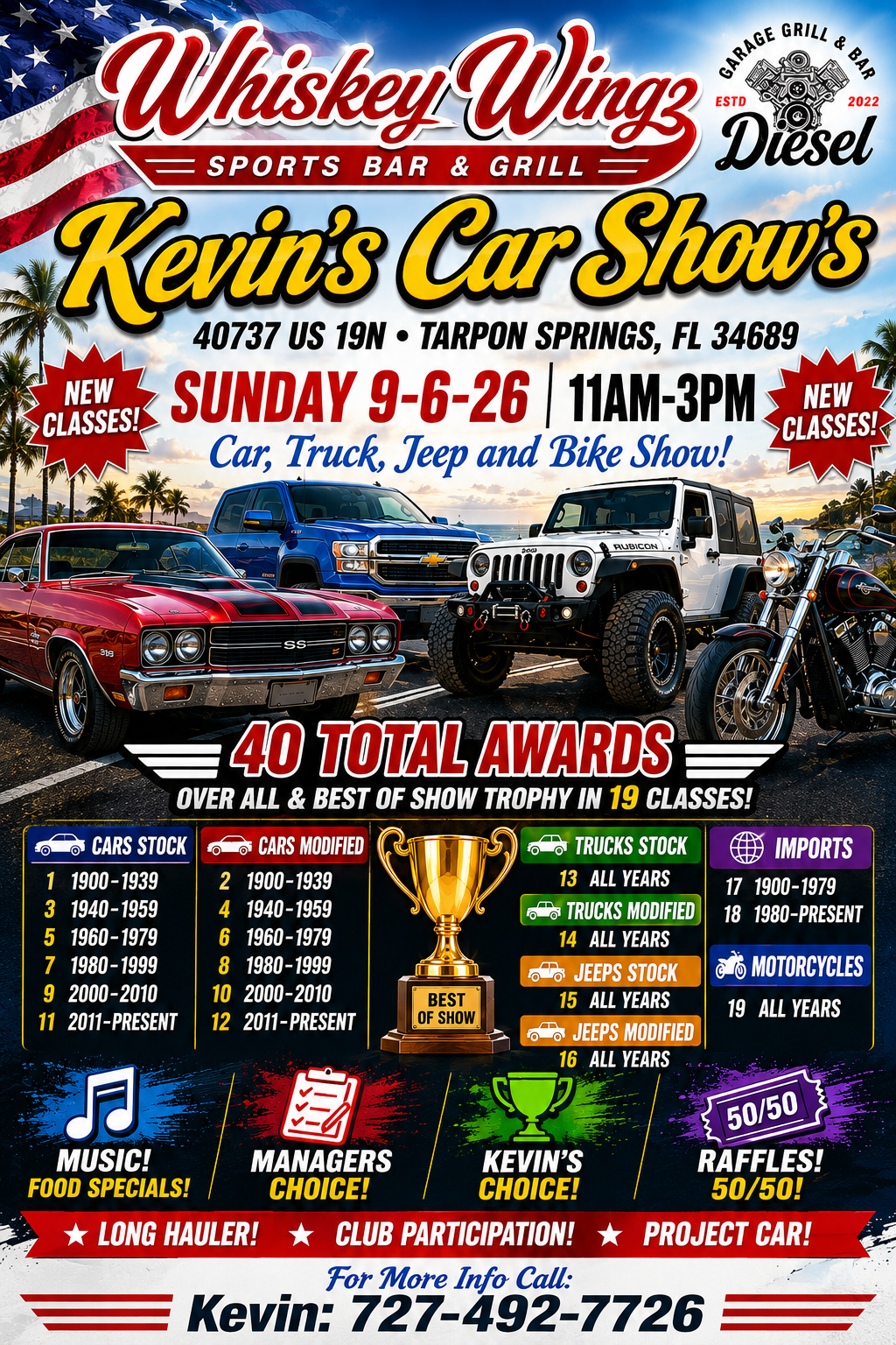 Kevin’s Car Shows Car, Truck, Jeep, & Bike Show