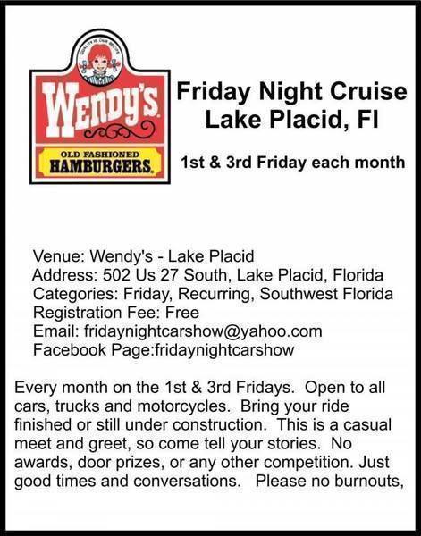 Lake Placid Friday Cruise In