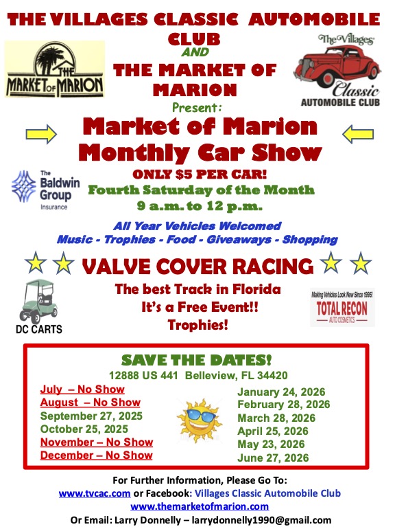 Market of Marion Car Show