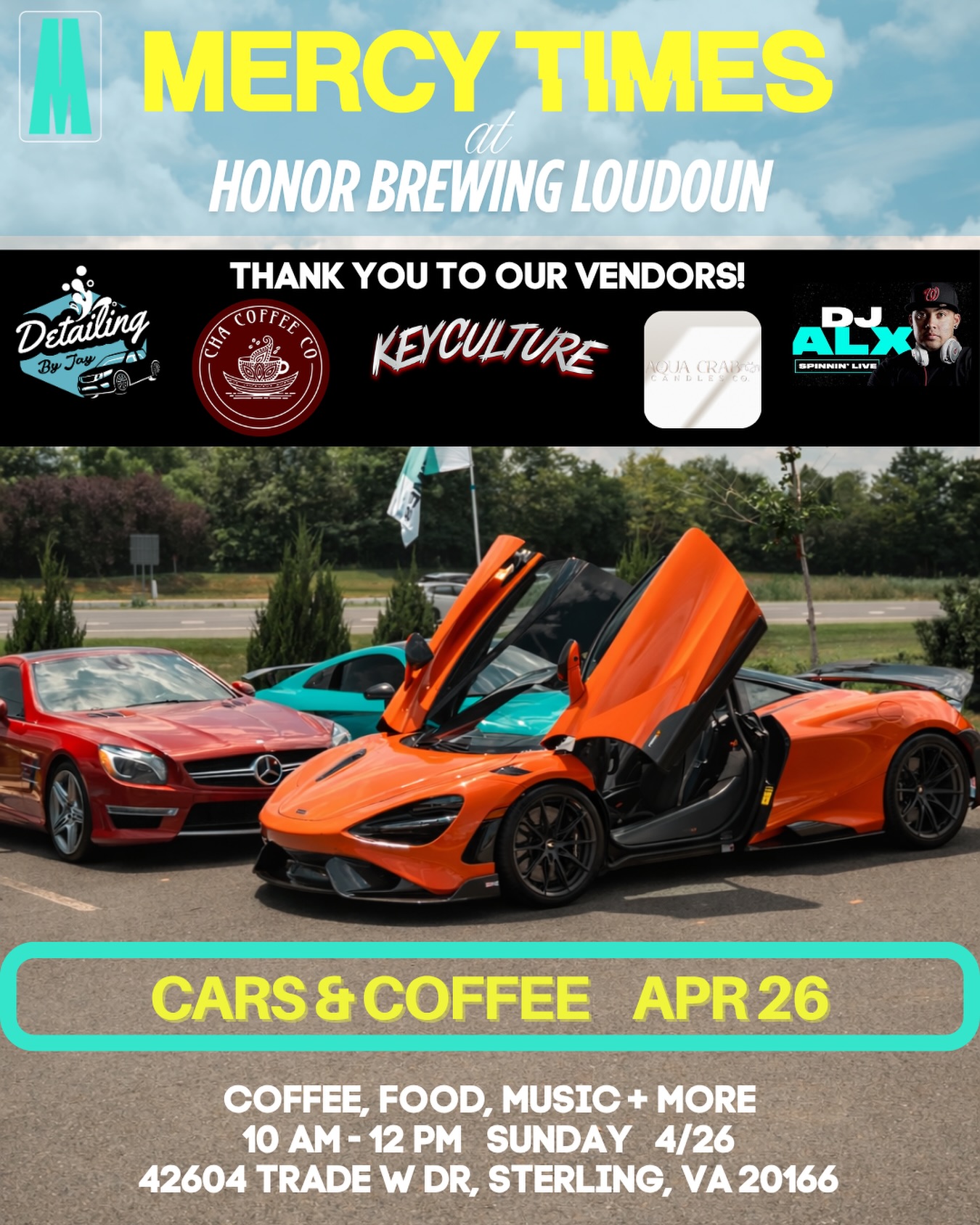 Mercy Times × Honor Brewing — Cars & Coffee