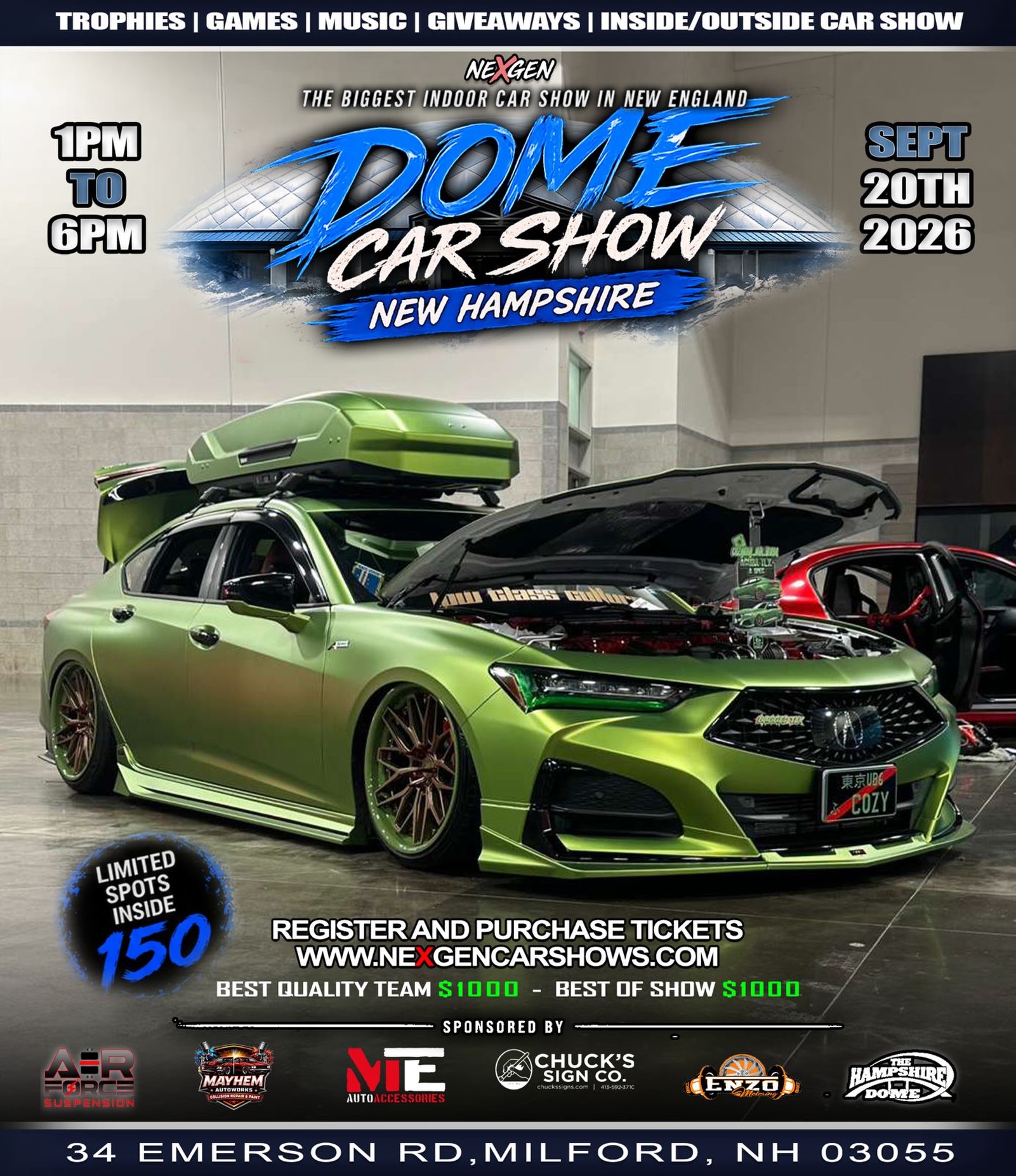 Nexgen Dome Car Show New Hampshire