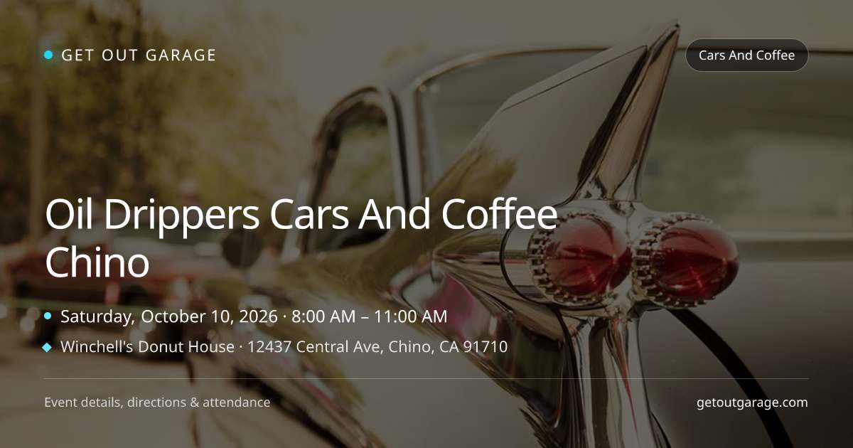 Oil Drippers Cars And Coffee Chino