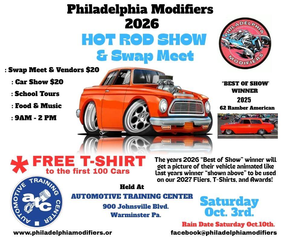 Philadelphia Modifiers 2026 Hot Rod Show & Swap Meet
