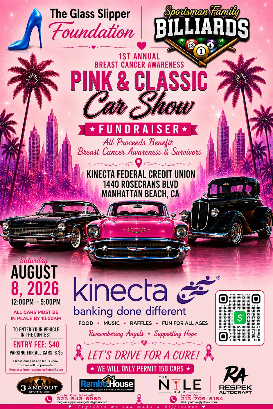 Pink & Classic Car Show Fundraiser for Breast Cancer Awareness 2026