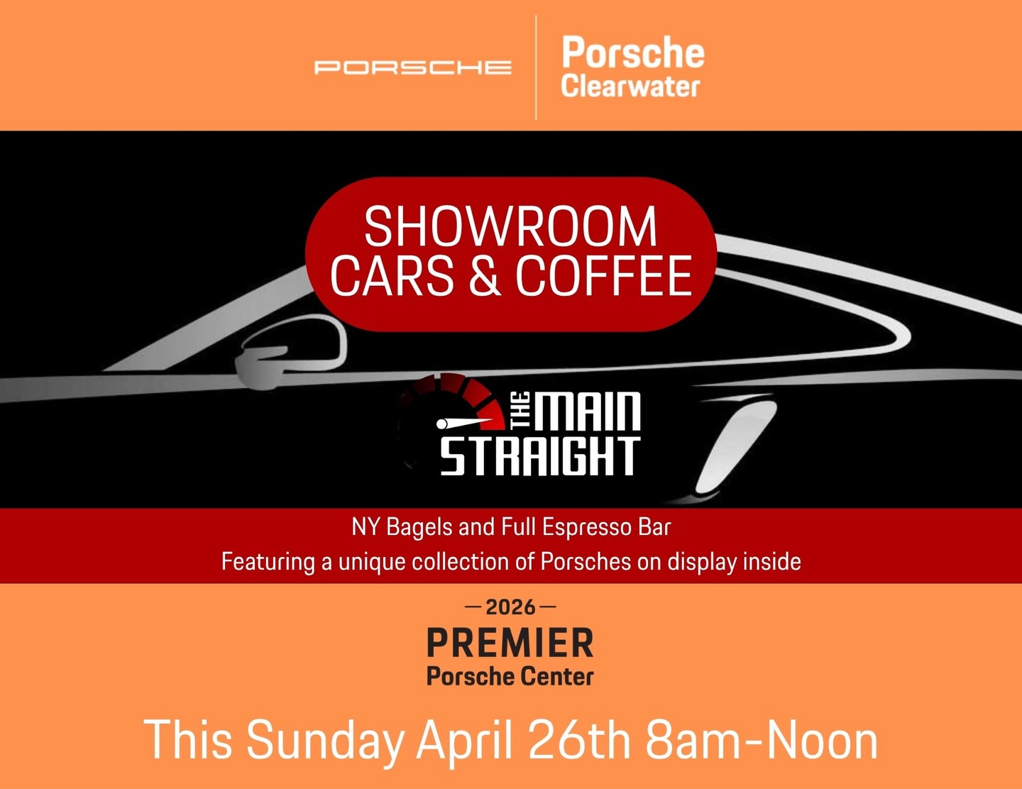 Porsche Clearwater Showroom Cars & Coffee