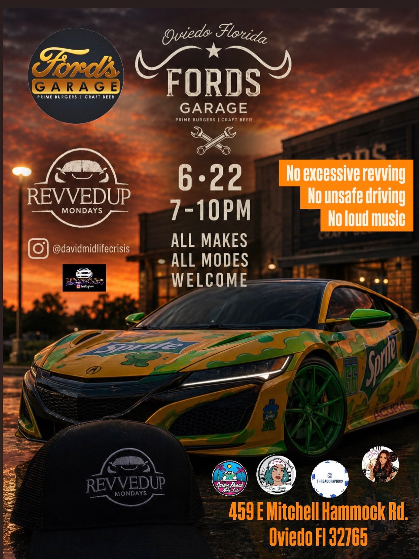 RevvedUp Mondays at Ford's Garage