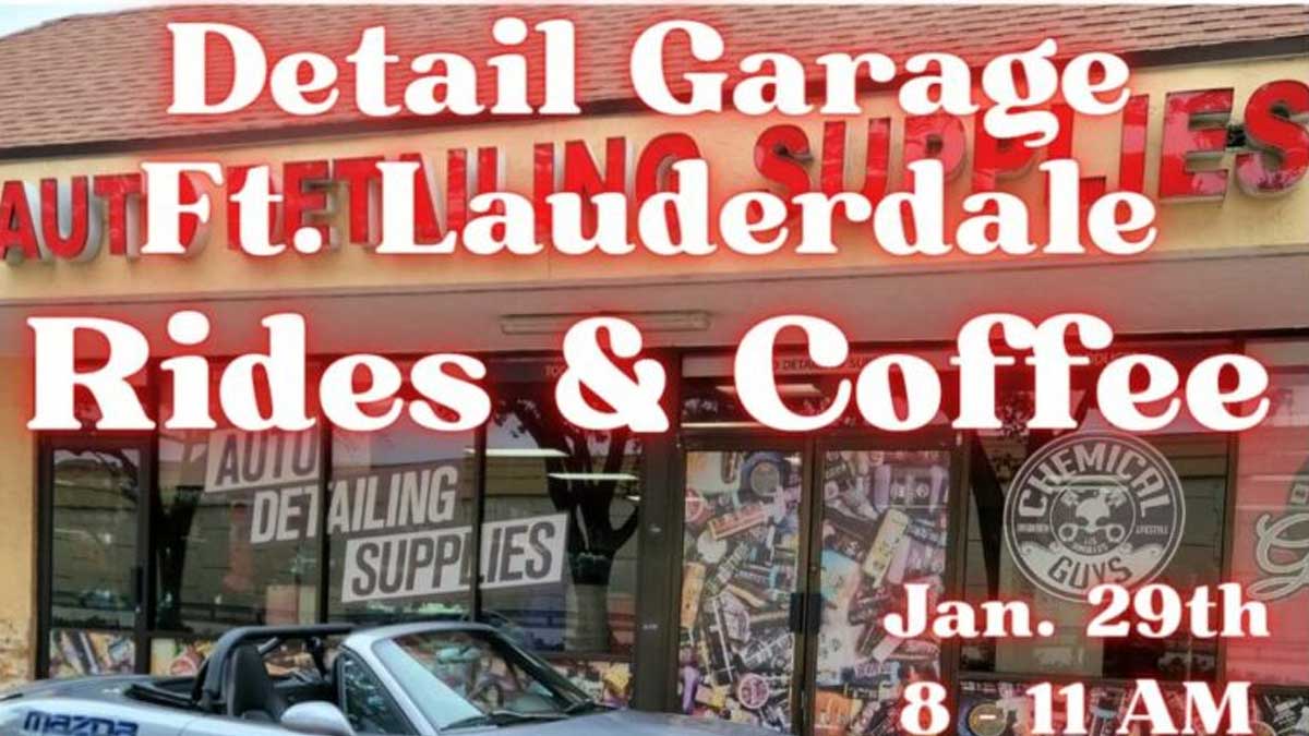Rides & Coffee at Detail Garage Ft Lauderdale