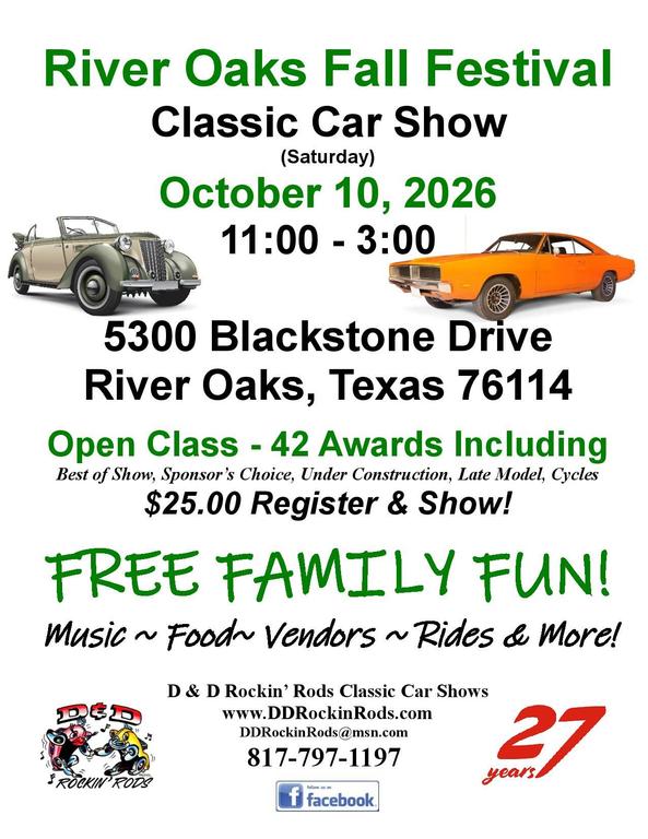 River Oaks Fall Festival Classic Car Show