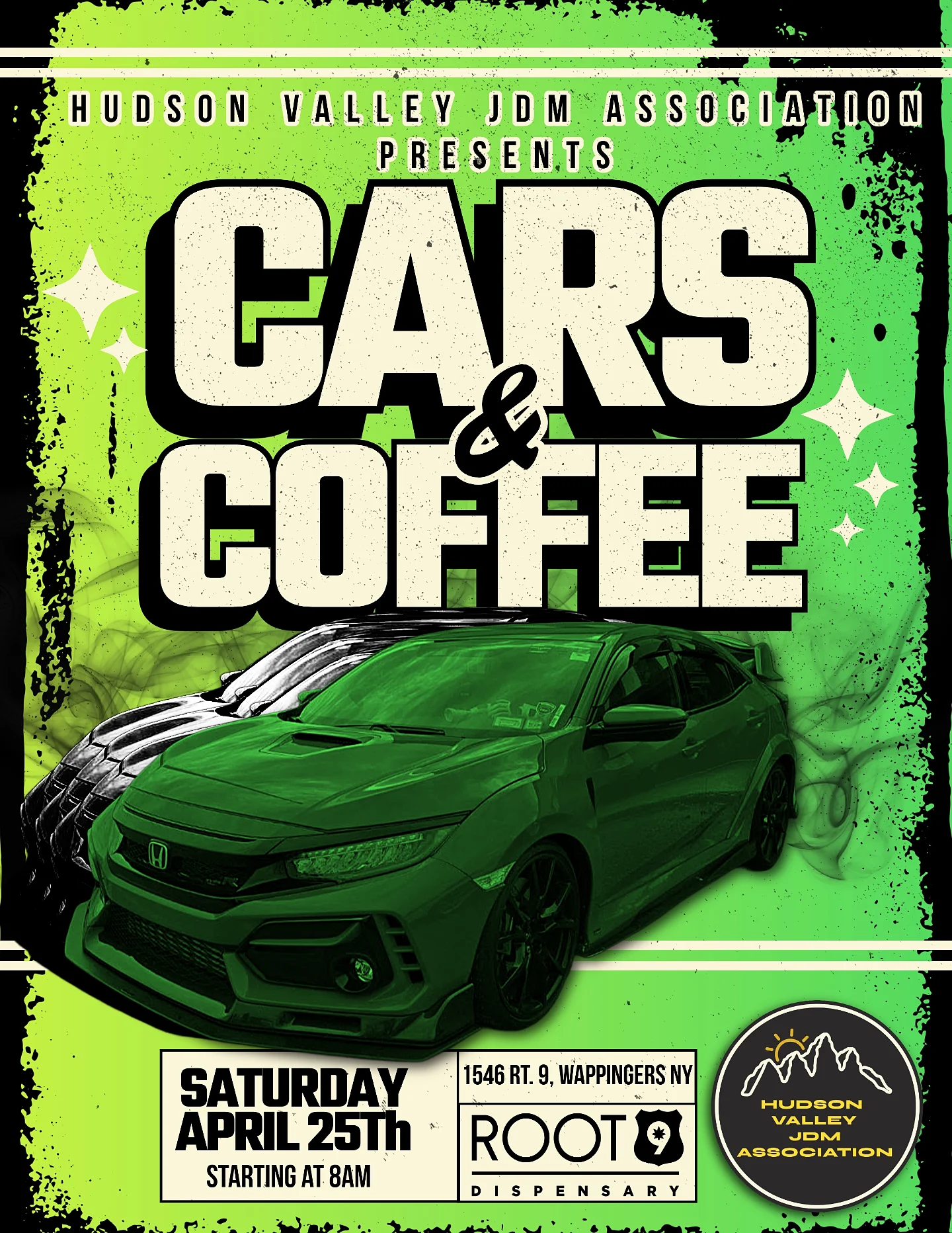 Root 9 Dispensary Cars & Coffee