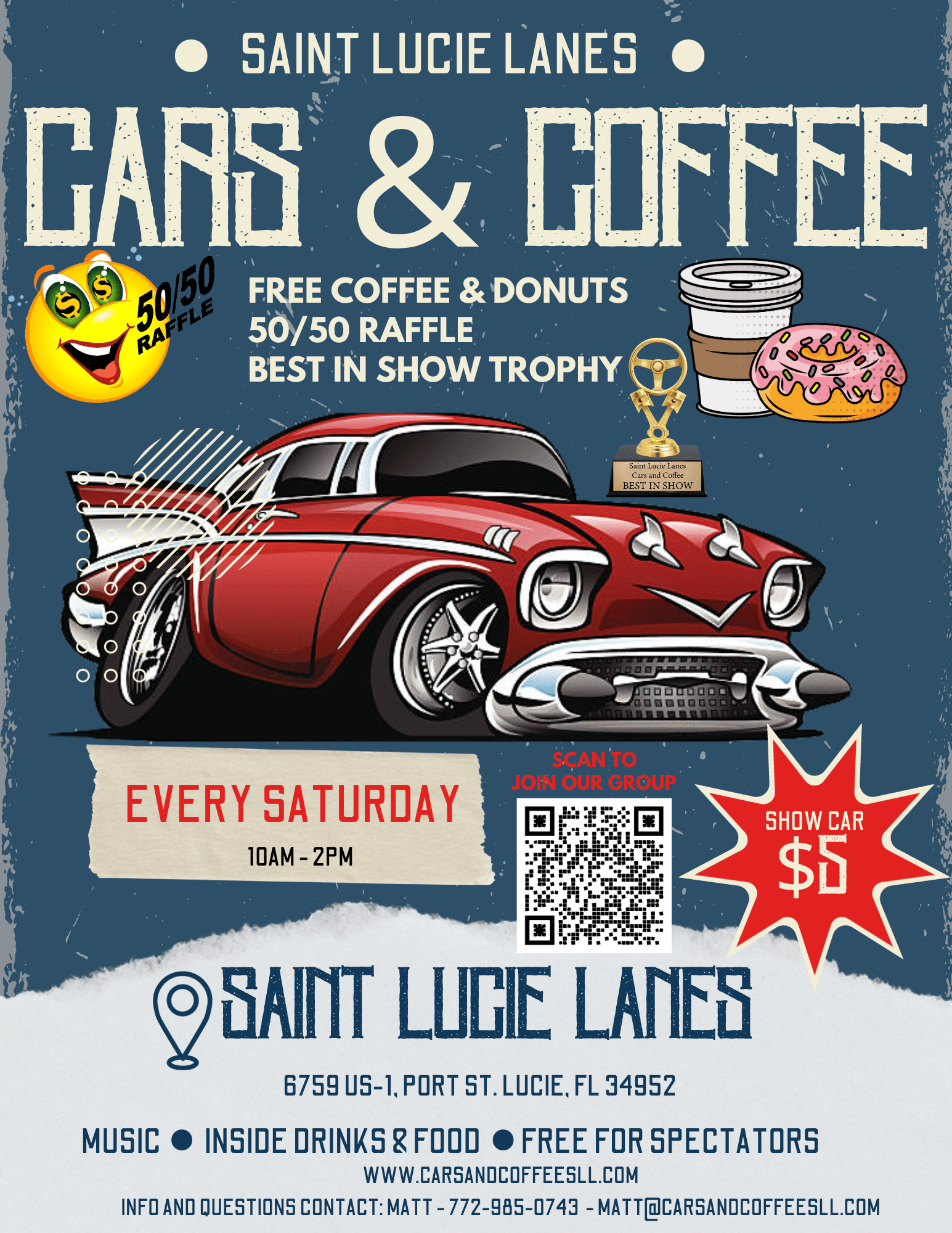 Saint Lucie Lanes Cars & Coffee