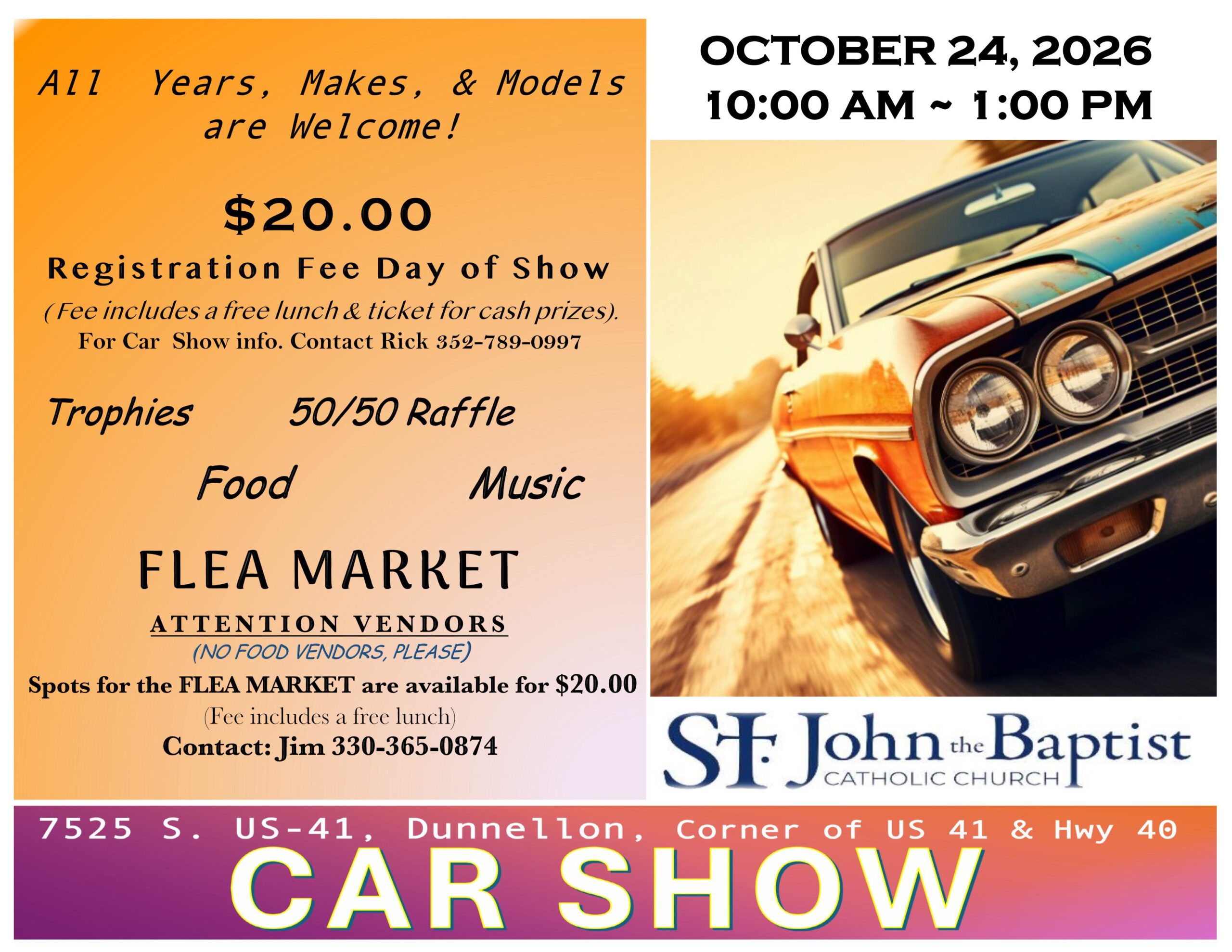 St. John the Baptist Car Show