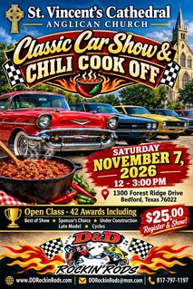 St. Vincent's Cathedral Classic Car Show & Chili Cook Off