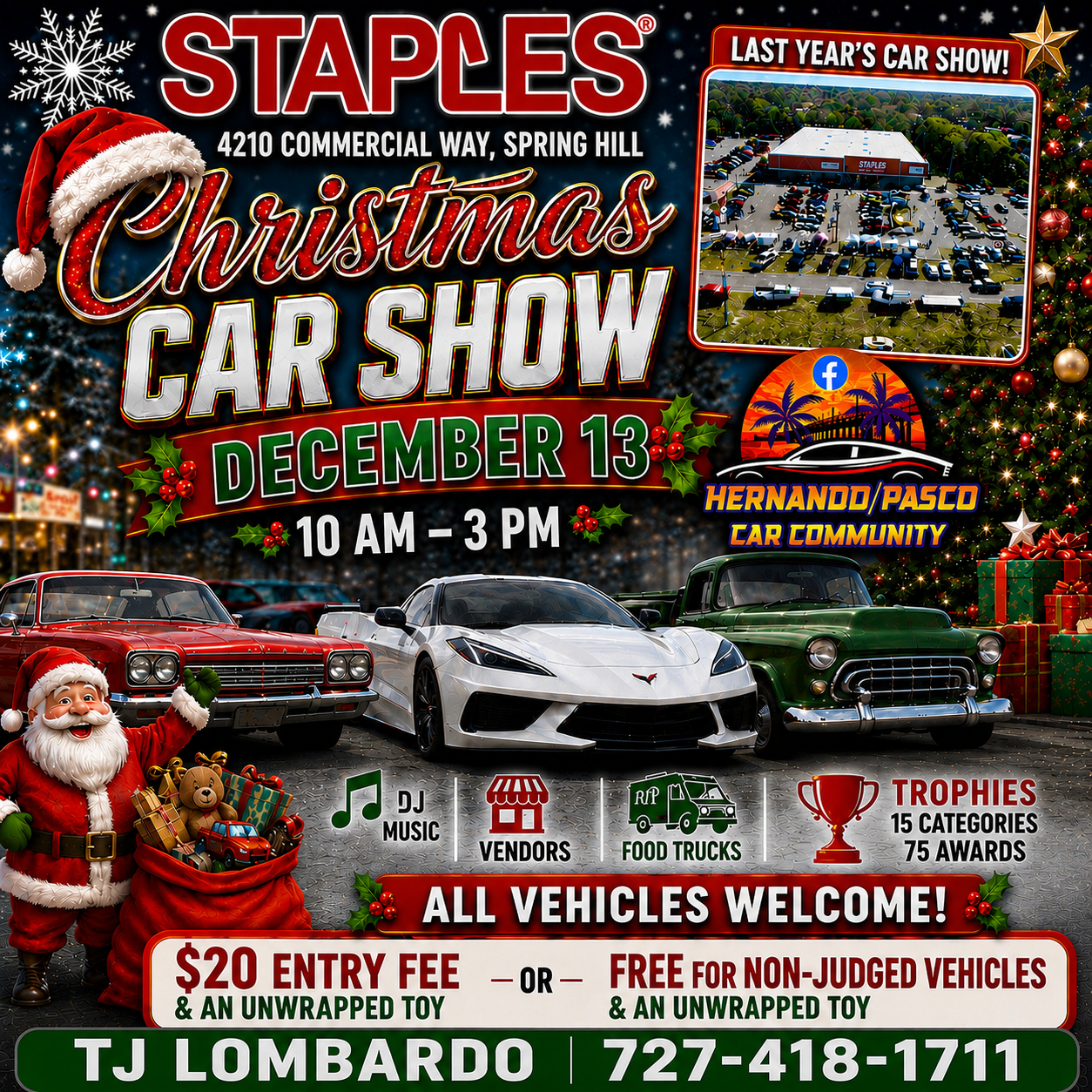 Staples Christmas Car Show