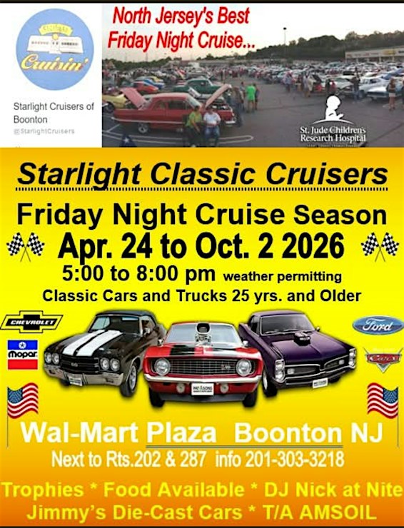 Starlight Classic Cruisers Car Show Boonton NJ