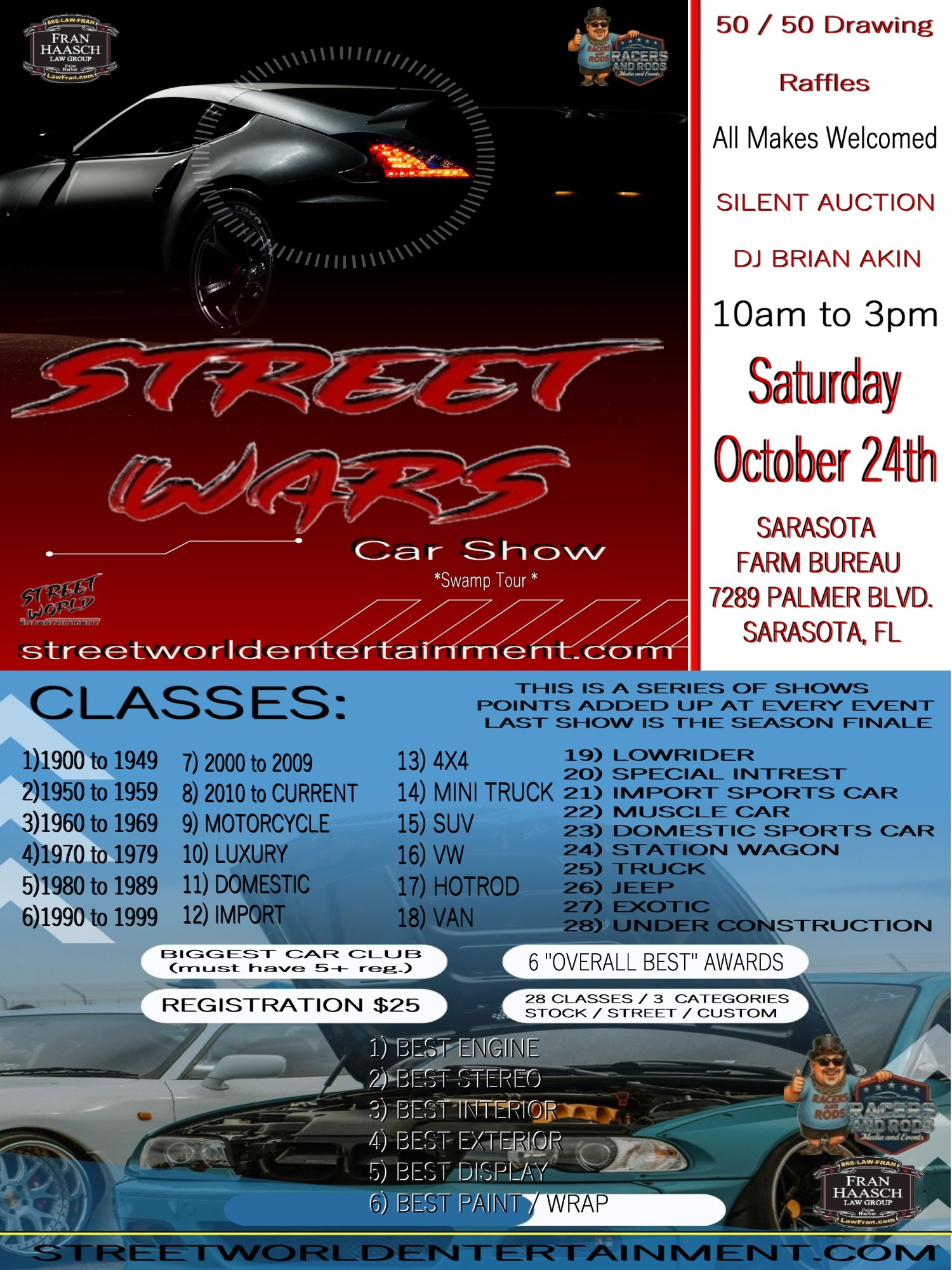 Street Wars Car Show in Sarasota