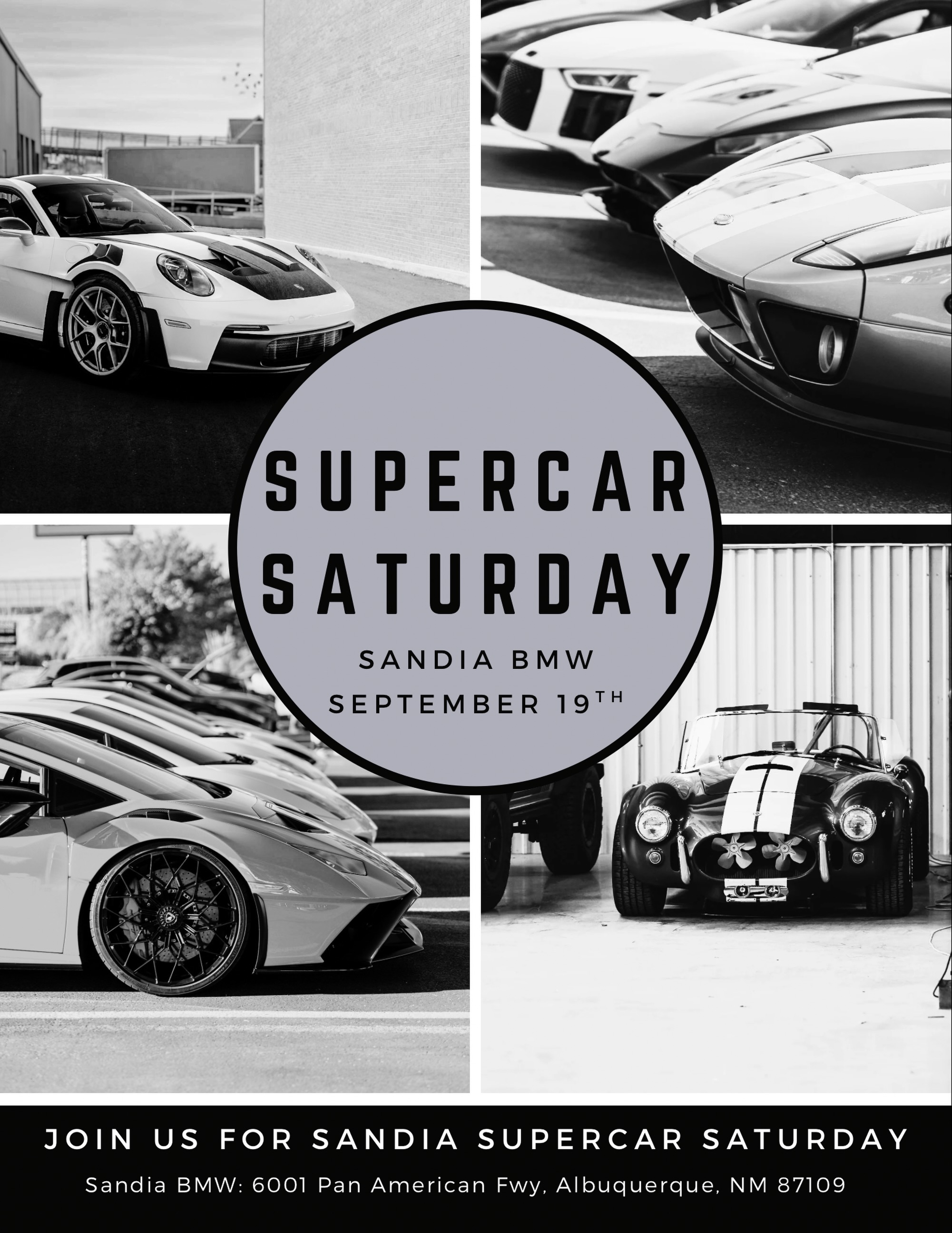Supercar Saturday at Sandia BMW