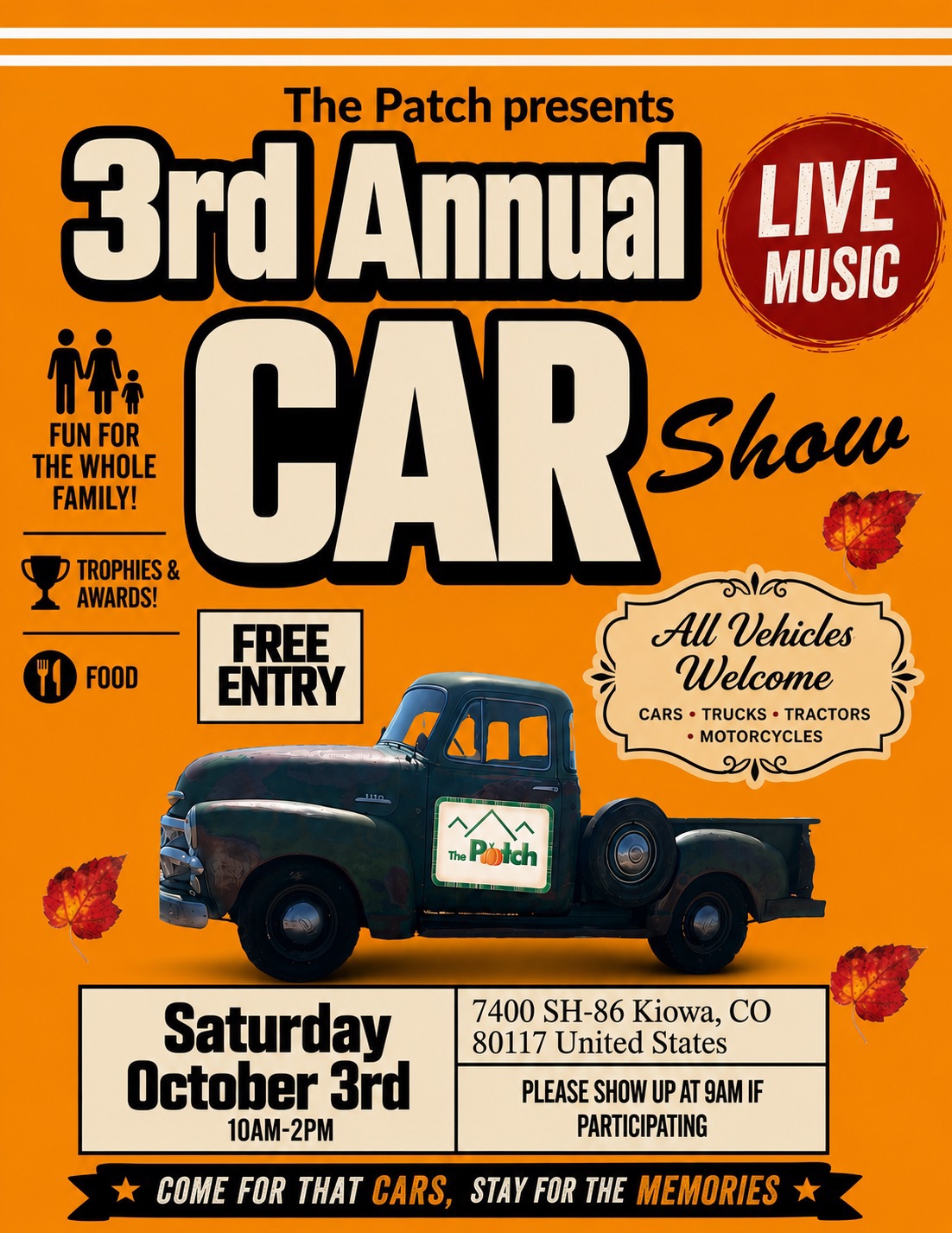 The Patch 3rd Annual Car Show