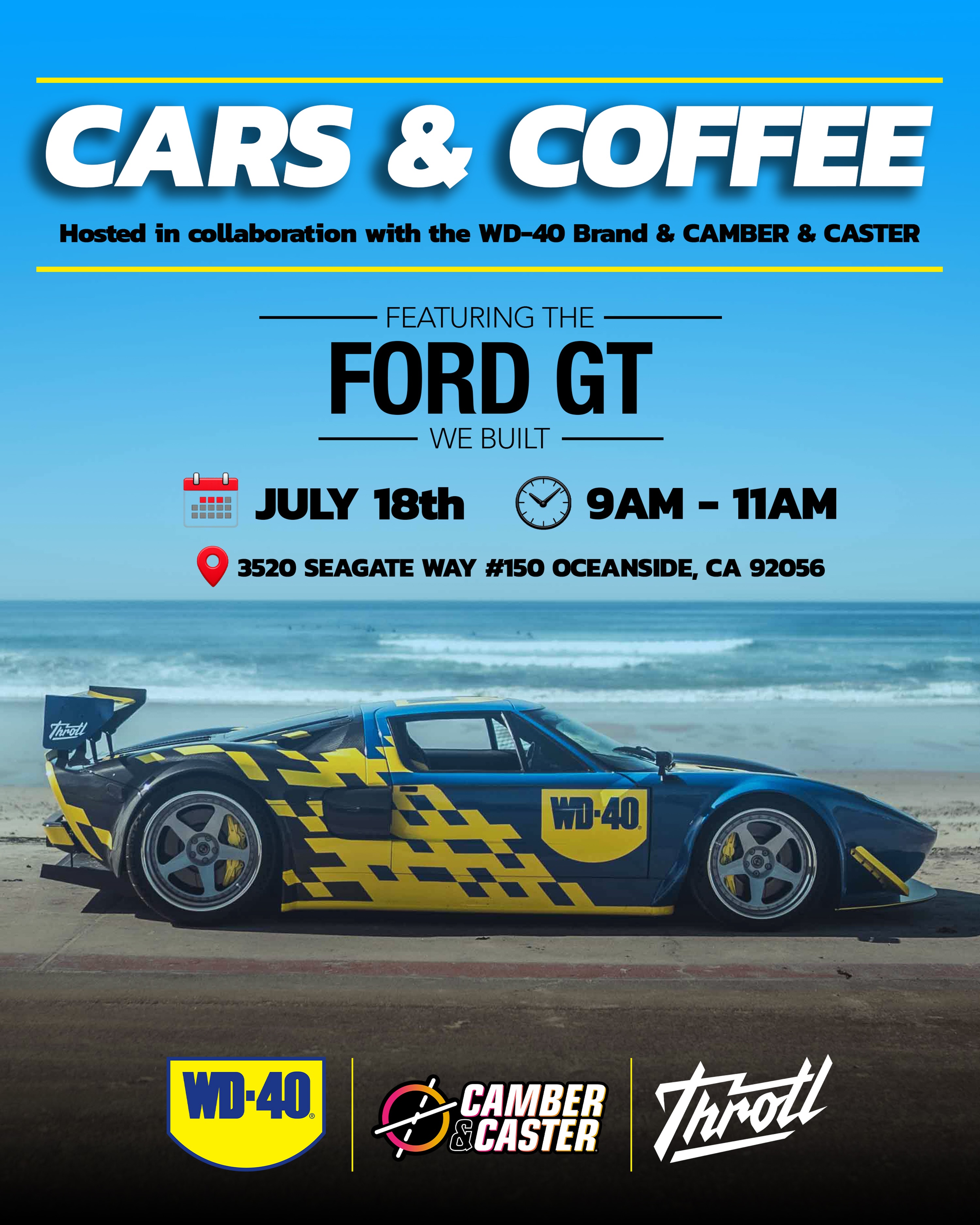 throtl Cars & Coffee with WD-40 and Camber & Caster