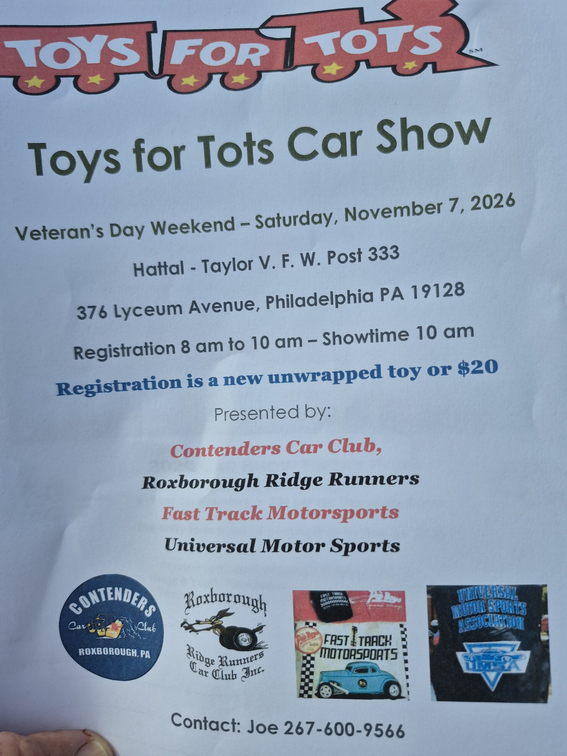 Toys for Tots Car Show