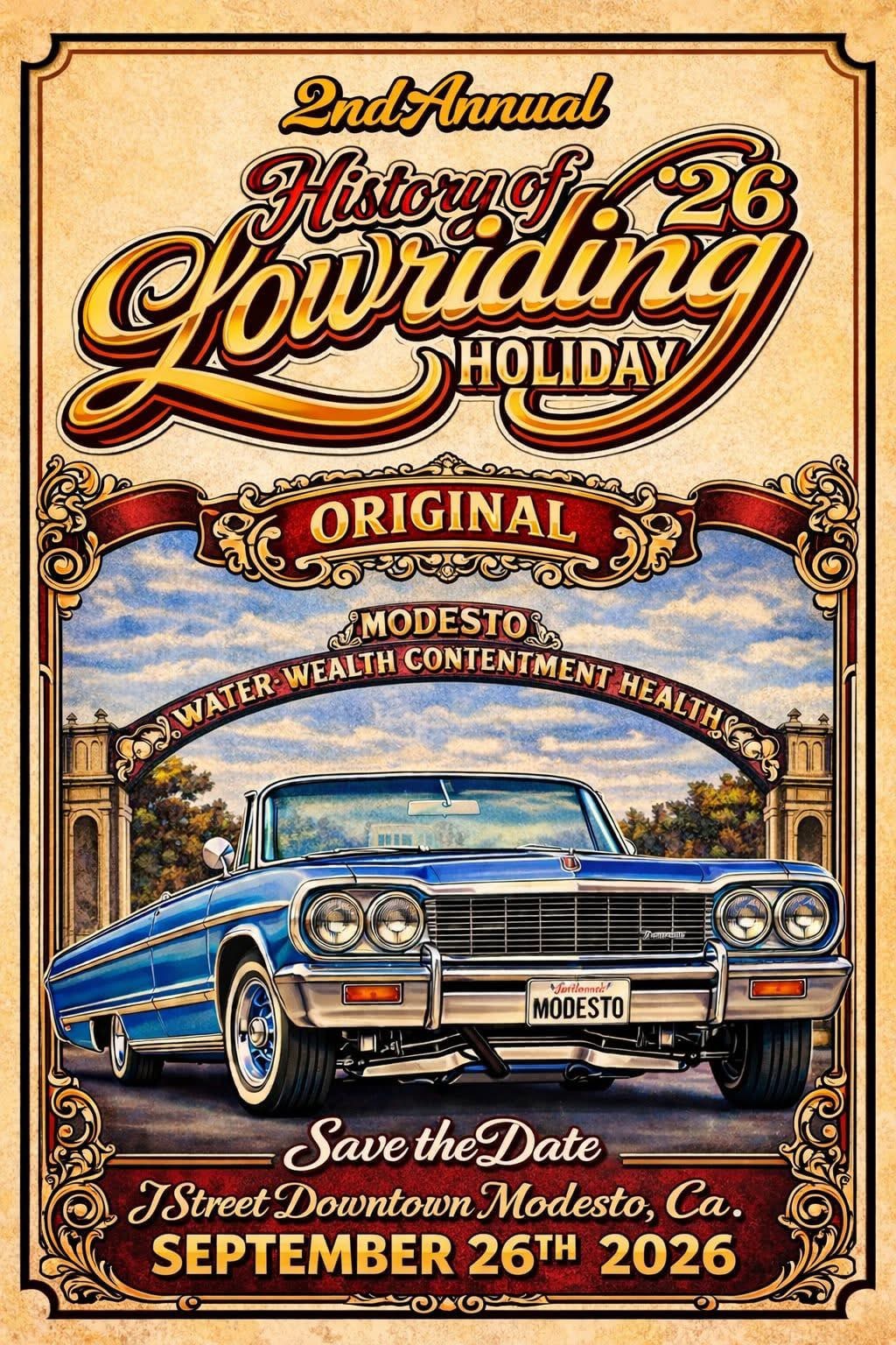 2nd Annual History of Lowriding Holiday flyer
