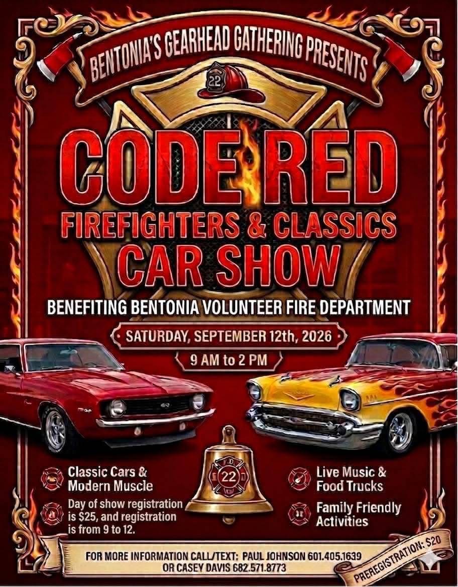 Code Red Firefighters & Classics Car Show flyer