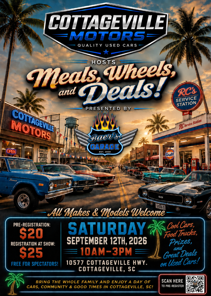 Meals, Wheels, and Deals flyer
