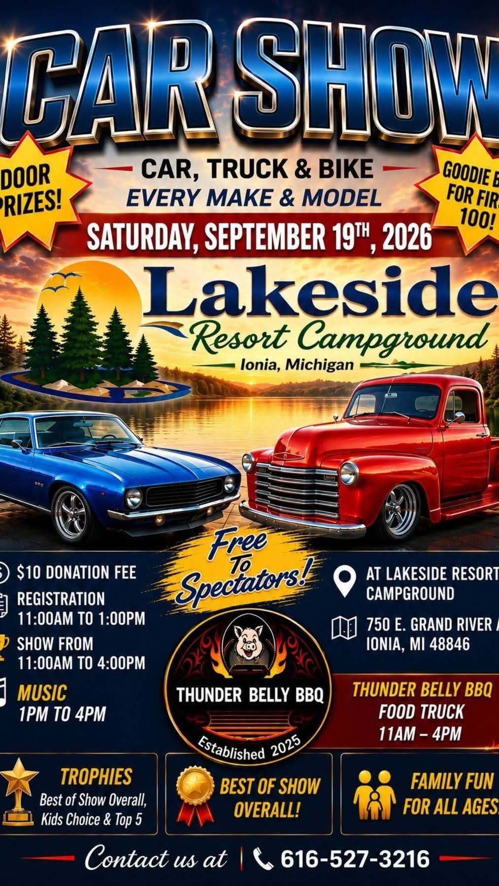 Car Show - Car, Truck & Bike flyer