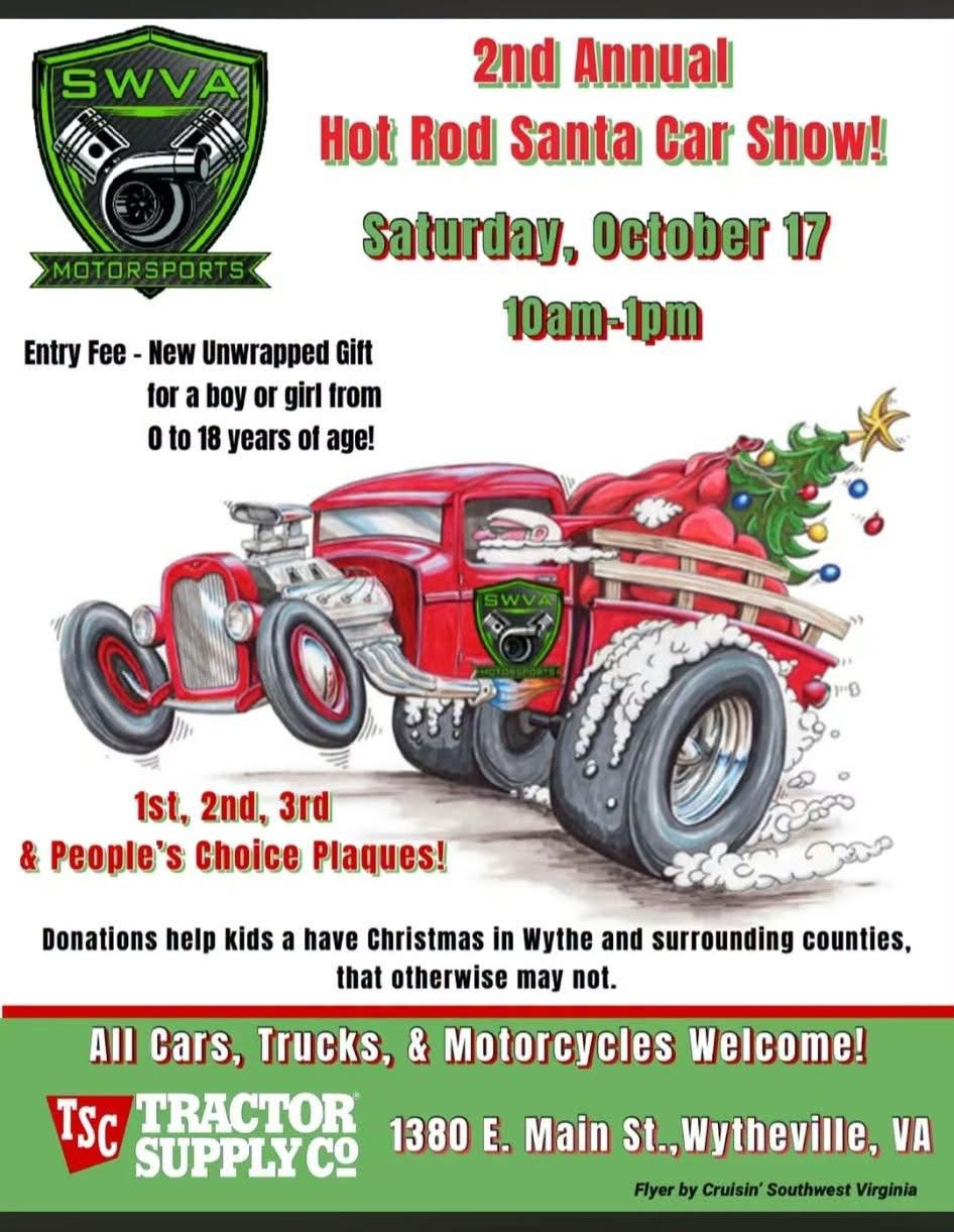 Flyer for 2nd Annual Hot Rod Santa Car Show