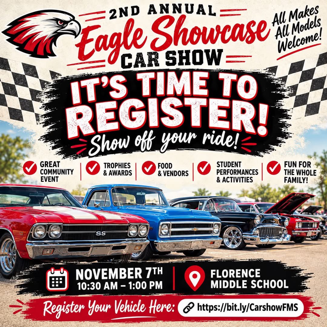 Flyer for 2nd Annual Eagle Showcase Car Show
