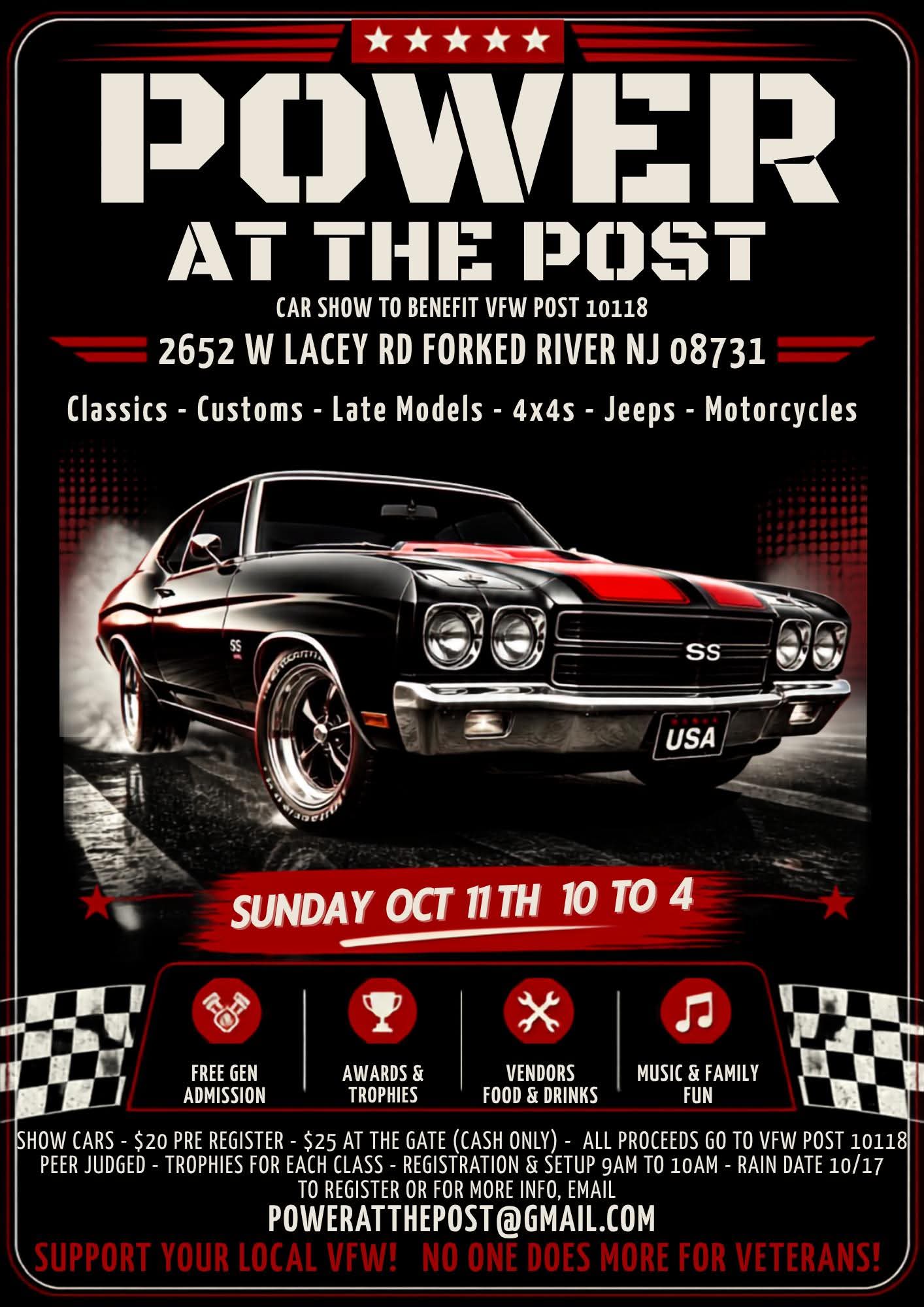 Flyer for Power At The Post