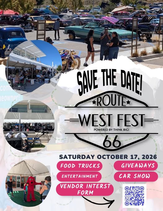 Flyer for Route 66 West Fest