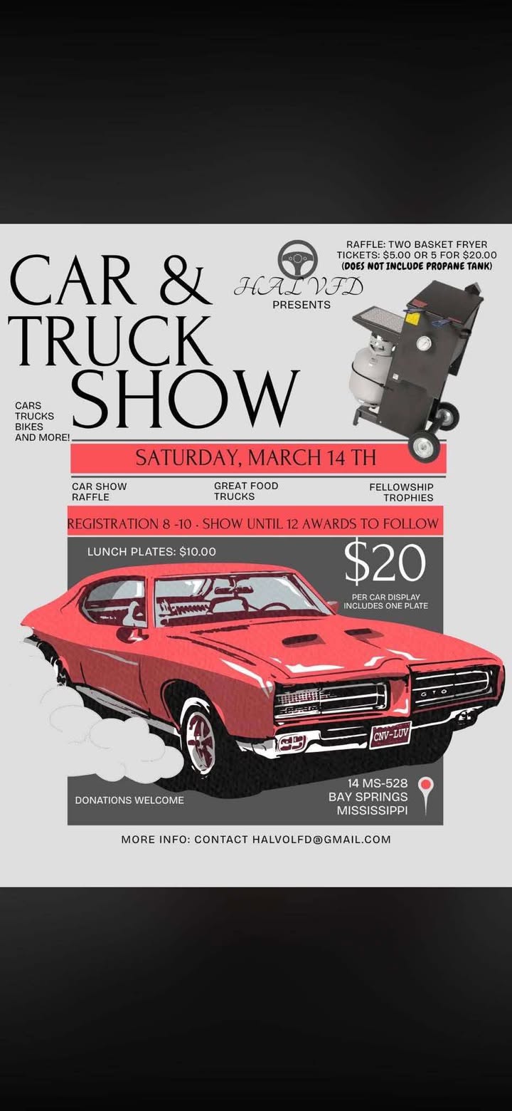 Flyer for Car & Truck Show
