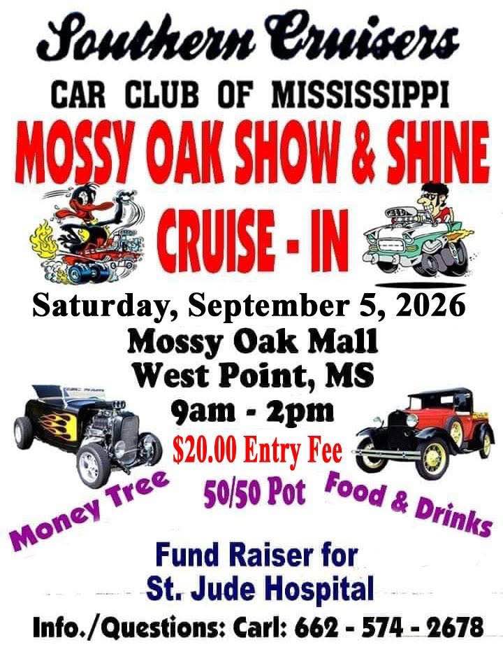 Mossy Oak Show & Shine Cruise-In flyer