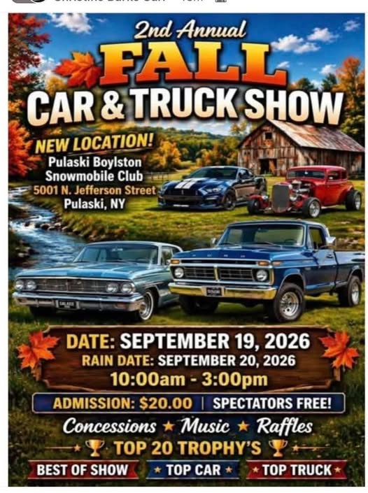 2nd Annual Fall Car & Truck Show flyer