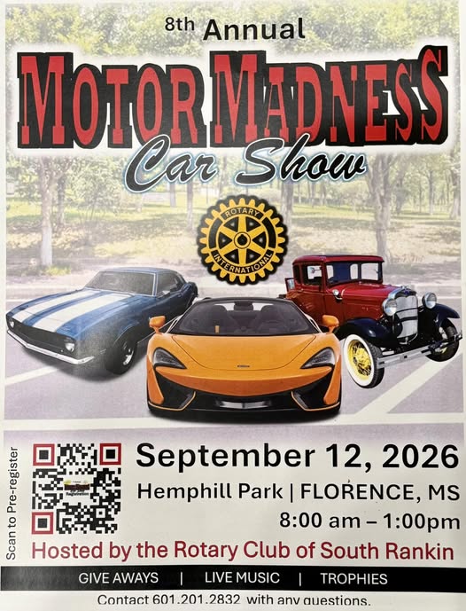 8th Annual Motor Madness Car Show flyer